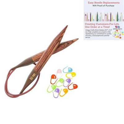 Knitpro Ginger Circular Knitting Needles 40 Inch Size 8 100Cm 5.00Mm 10