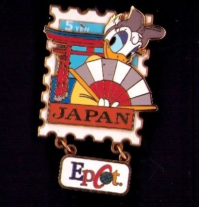 デッドストック　ティミー　ボンビングヘッド　1st　シリアルナンバー有 Disney Pin Daisy Duck Japan Epcot Dangle Stamp Pin | eBay