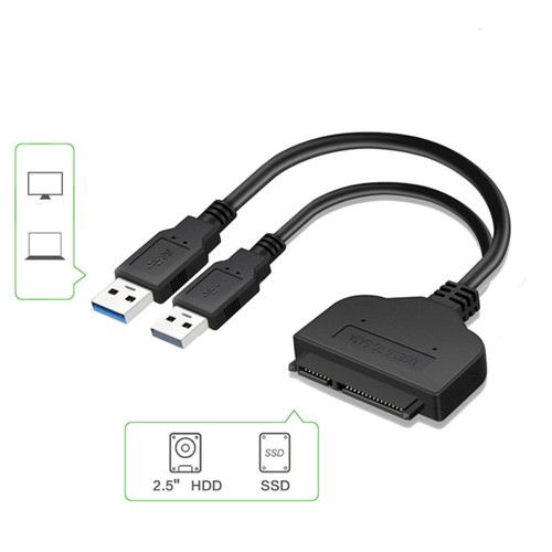 2 In Zu USB -Kabel Datenübertragungskonverter Externer Festplattenadapter - Afbeelding 5 van 11