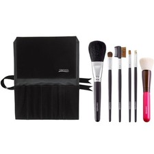 Takumi no Kumano Brush Starter Set Special 6pc Makeup Brushes Case Black