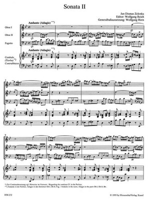 Sonata No.2 in G minor ZWV 181,2 Chamber Ensemble Instrumental Ensemble Music Re