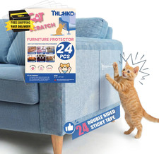 24PCS Cat Scratch Furniture Protector, Double Sided Couch Protectors Tape from C