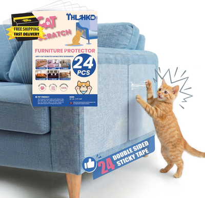#ad 24PCS Cat Scratch Furniture Protector Double Sided Couch Protectors Tape from C $13.16