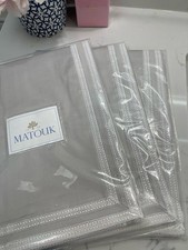 1305 Matouk Italy NWT 3pc Euro Shams Grace Giza-87 Sateen 615TC SILVER