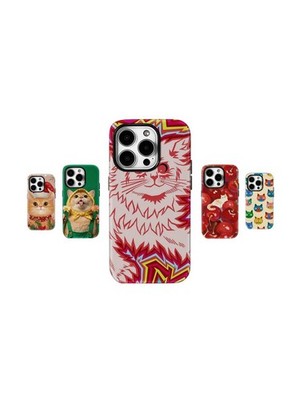 Haustiere Liebhaber süße Katze MagSafe Hülle für iPhone 11-17 & Samsung S20-S25 Modelle