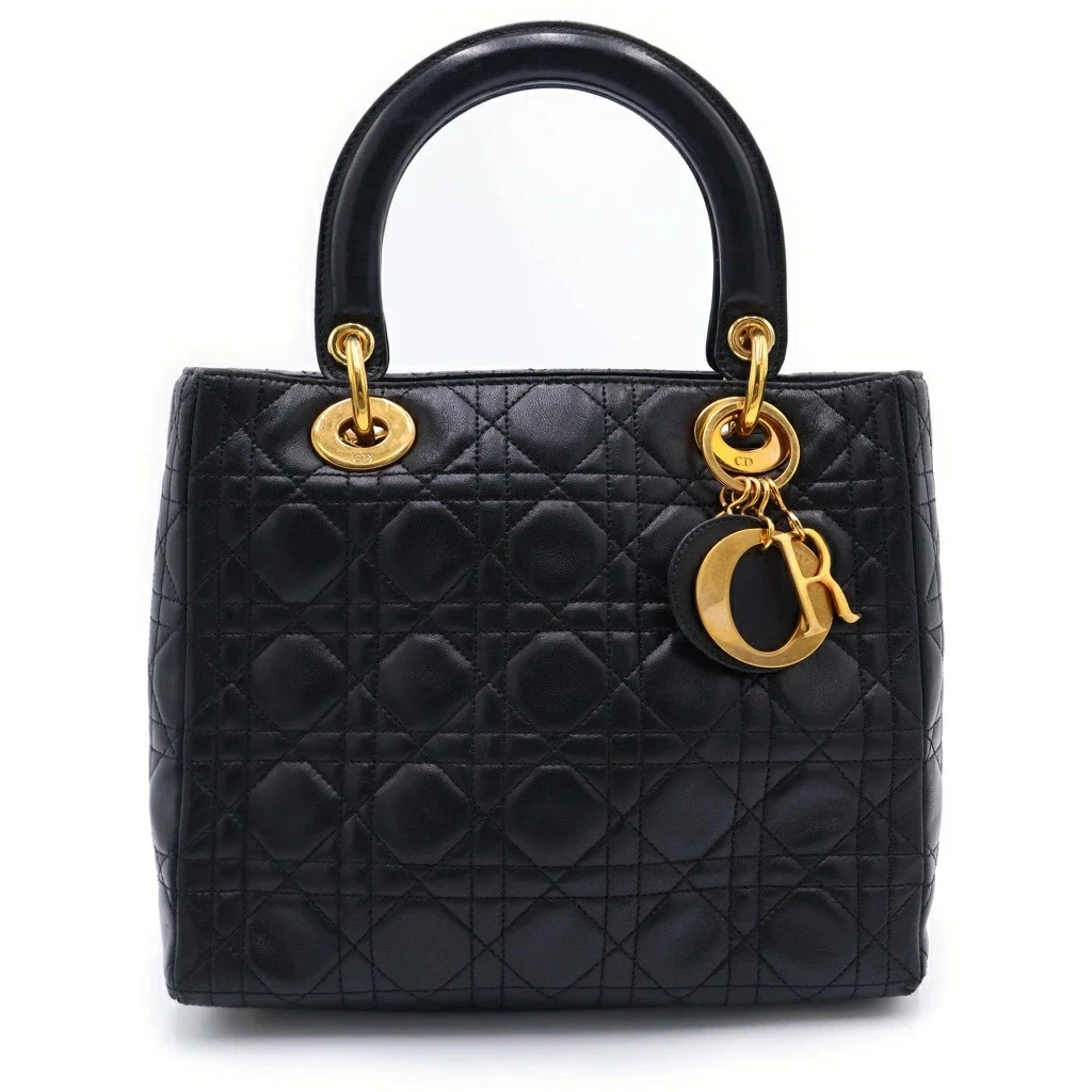 Dior Black Quilted Bags & Handbags for Women for sale | eBay