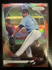 Justin Dunn 2020 Panini Prizm Prizms Cosmic Haze #44 Seattle Mariners