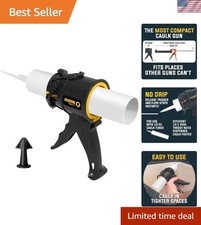 Efficient 10 oz Caulk Gun - Patented Lightweight Design with No Drip Technology