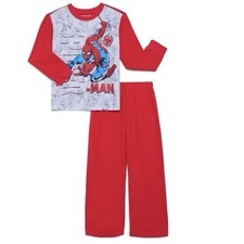 Marvel Spider-Man Kids 2 Piece Pajama Set Sz S 6/7 NEW