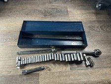 Vintage Usa Made America Branded 12 Drive Sae Socket Set 19pc 716- 1-14 Vintage Usa Made America Branded 12 Drive Sae Socket Set 19pc 716- 1-14