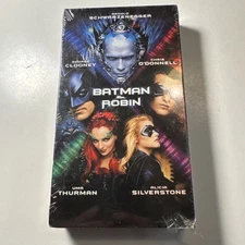 Batman and Robin VHS 1997 NEW Factory Sealed Watermark Vintage Warner Home Video