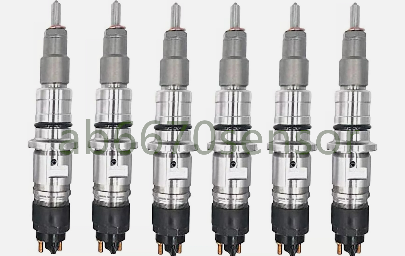 6X Fuel Injector 0445124019 5289266 for Cummins QSB4.5L QSB6.7L Engine