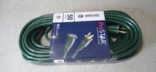 Indoor Outdoor Green Extension Power Cord 50 ft 16/3 Gauge