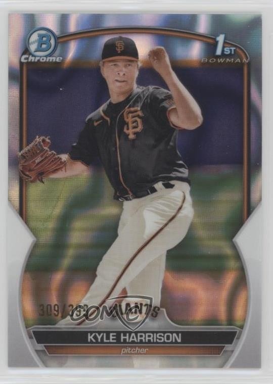 2023 Bowman Chrome Prospects Lava Refractor 309/399 Kyle Harrison #BCP-93 1j7t