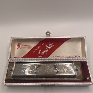 HOHNER Larry Adler Professional 12 Chromatic Harmonica Key C Silver Metal with …