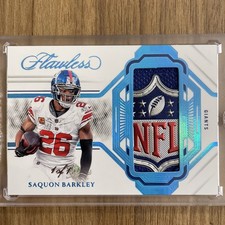 2023 Flawless Saquon Barkley NFL Shield 1/1 One Of One
