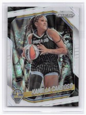 2025 Panini WNBA Prizm - Kamilla Cardoso #89 White Seismic Prizm Sky