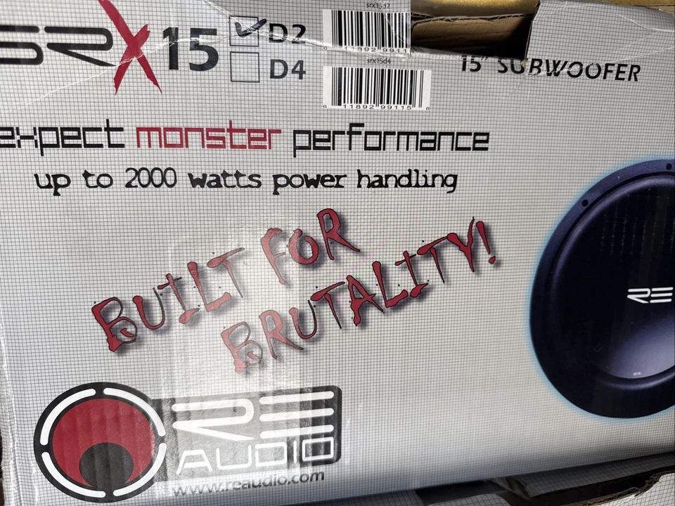 RE Audio SRX15 15” D2 Subwoofer - Image 2 of 2