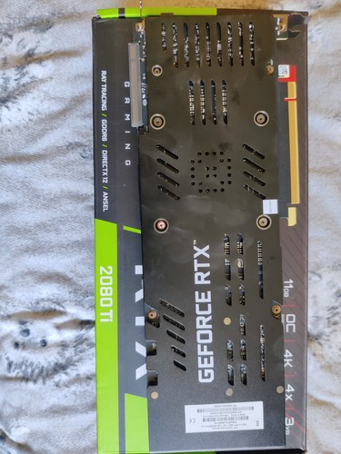 PNY GeForce RTX 2080 Ti 11GB XLR8 Overclocked Edition 2080ti GPU PCIE Graphics - Photo 2/3