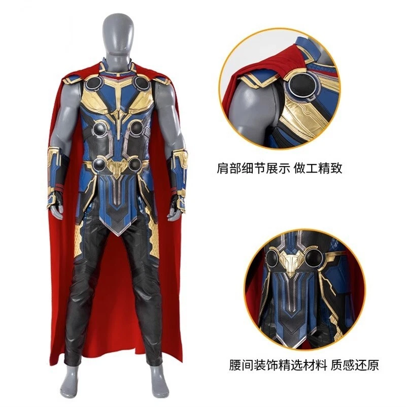 Thor: Amor y Trueno Halloween Armadura Trajes Thor Odinson Disfraz Traje Foto 4 de 4