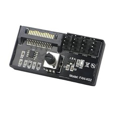 4 Pin 12V PWM Fan Speed Controller with Supports 4 Fans, PC Fan Adapter Hub by