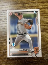 2021 Bowman Draft 1st Edition Will Bednar 1st #BD-107 Giants
