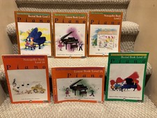 Alfred  s Basic Piano Library Level 1B, 1A, 2 Lot Of 6 Books Recital Beginners