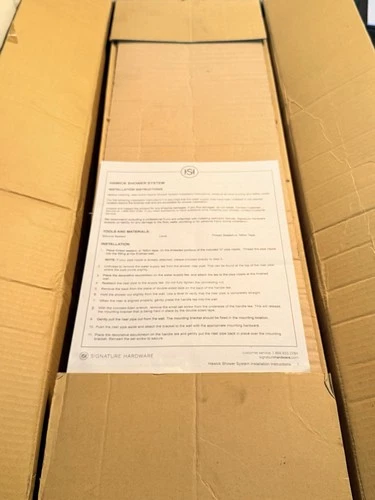 Hawick Shower System Riser w/ Hand Shower SB-012-BN Brushed Nickel - Picture 2 of 4