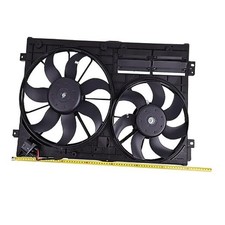 12VDC Radiator Cooling Dual Fan 1K0121205AD9B9 Compatible with Audi A3 VW