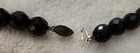 Vintage FACETED GLASS BEADS WITH A GOLD TONE CLASP 32" — photo 2