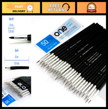 50 Pcs Synthetic Sable Detail Paint Brushes Set for Miniatures, Models, Art