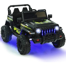 Electric 12V Kids Ride on Truck Car Jeep LED Car W/ 2.4G Remote Control 2 Seats