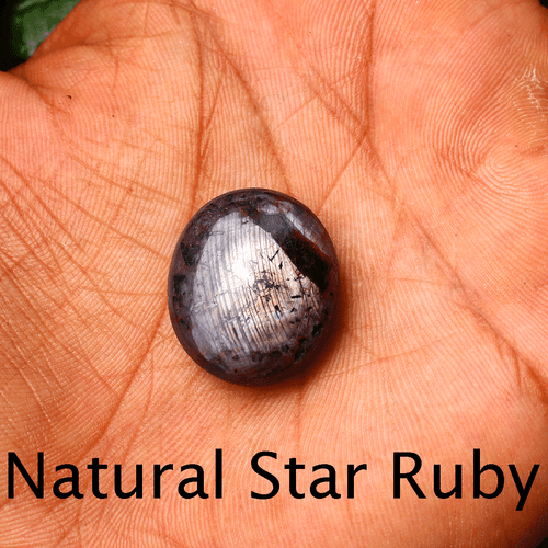 54.85 Cts Natural Star Ruby Top Quality 23mmx19.7mm Oval Cabochon Loose Gemstone - 第 8/17 張圖片