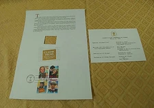 CLASSIC FILMS  SET OF FOUR COMMEMORATIVE STAMPS 1990 USPS First Day Of Issue