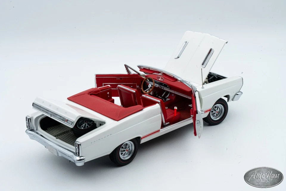 1/18 GMP 1966 Ford Fairlane GT Convertible White 🤝ALSO OPEN FOR TRADE🤝 - Image 3 of 4