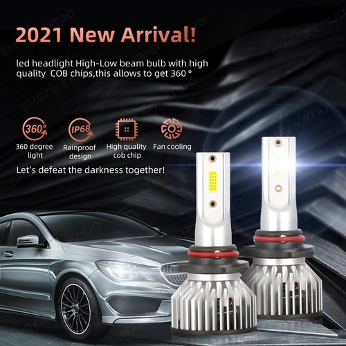 For Chevy Silverado 1500 2500 2007-2015 - 6000K LED Headlights +Fog Bulbs Kit F7 - Imagen 15 de 18