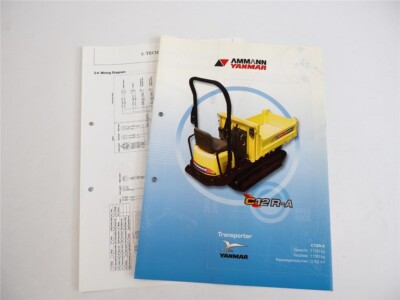 Ammann Yanmar C 12 R-A Transporter Brochure, Specs, Wiring Diagrams