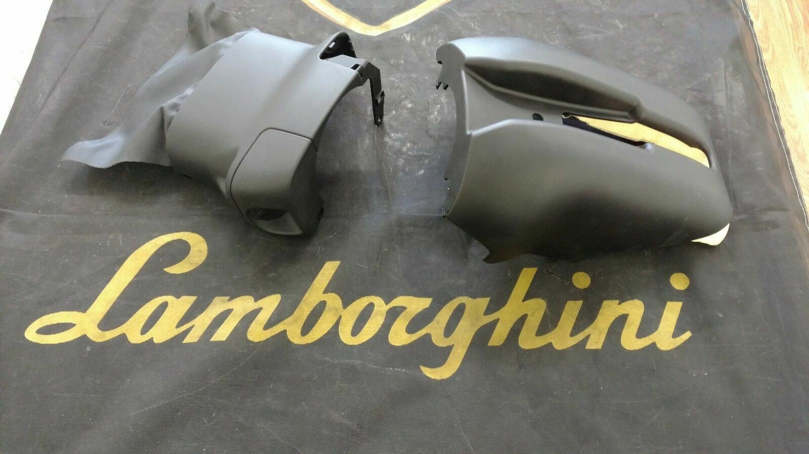 LAMBORGHINI GALLARDO INTERIOR UPPER LOWER STEERING COLUMN COVER OEM 400953511