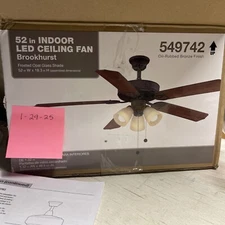 Ceiling Fan 52 in Classic Large Indoor Oil Rubbed Bronze Replacement Canopy