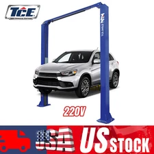 TCE 220V 10,000 LB clear-floor 2 Post Car Lift with truck adapters