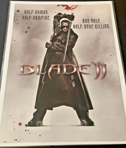 Marvel's Blade II - Vintage Gaming Print Ad / Poster / Wall Art - Wesley Snipes