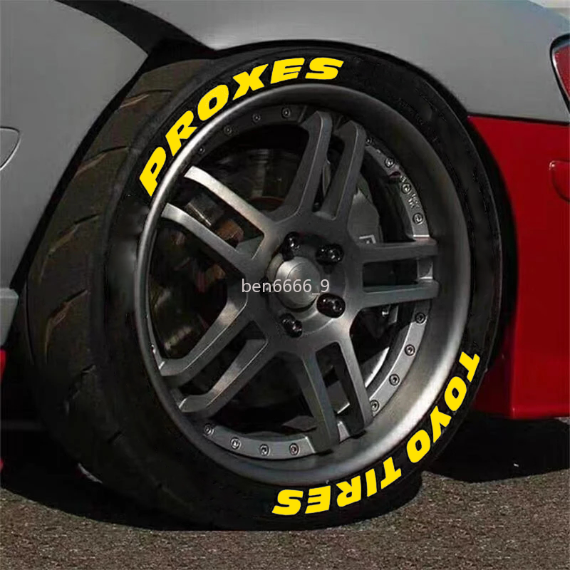 4x Toyo Tires Proxes Permanent Tire Letters Stickers For 1422"Decal 1.25"yellow eBay
