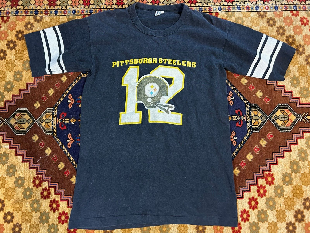 Vintage Pittsburgh Steelers Champion T Shirt 1970s Men's L Blue