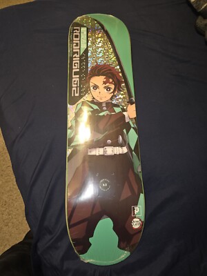 RARE Primitive Demon Slayer Paul Rodriguez Holographic Skateboard Deck 8.0 