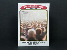 2023 Topps Heritage #NF-2 World Population Four Billion - 1974 News Flashbacks