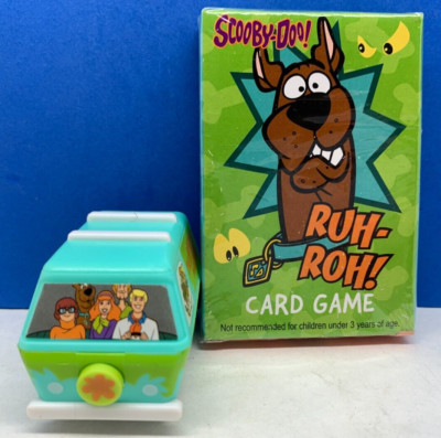 NEW Scooby-Doo ''RUH-ROH!'' Card Game & The Mystery Machine Pullback Toy