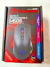 Marvo Scorpion M508 USB Wired Backlit Programmable Gaming Mouse 7 Buttons