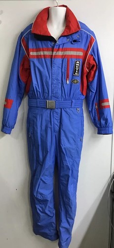 Bogner Men’s Ski One Piece Ski Suit Blue And Red Arctic Size 38/S - Picture 1 of 15