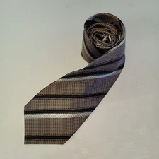 Britches Necktie Mens Tie Handmade in Italy Silk Striped Office 62.5" Long