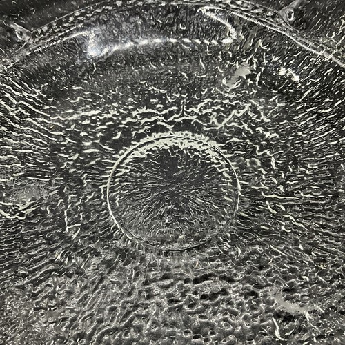 Vtg. Indiana Glass Crystal Ice Textured Ashtray - Picture 3 of 9